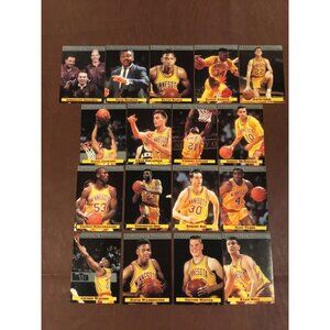 1992-93 Minnesota Golden Gophers Basketball Team Issue Complete Set of 17 cards 